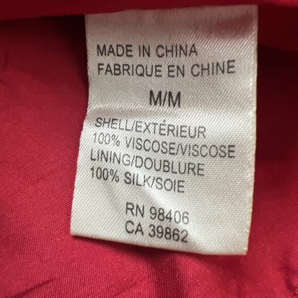 Theory Halter Top Womens Medium Red Kensi Sleeveless Silk Lined Neck Tie Holiday - Picture 4 of 9